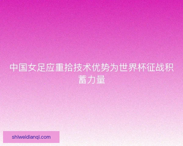 中国女足应重拾技术优势为世界杯征战积蓄力量